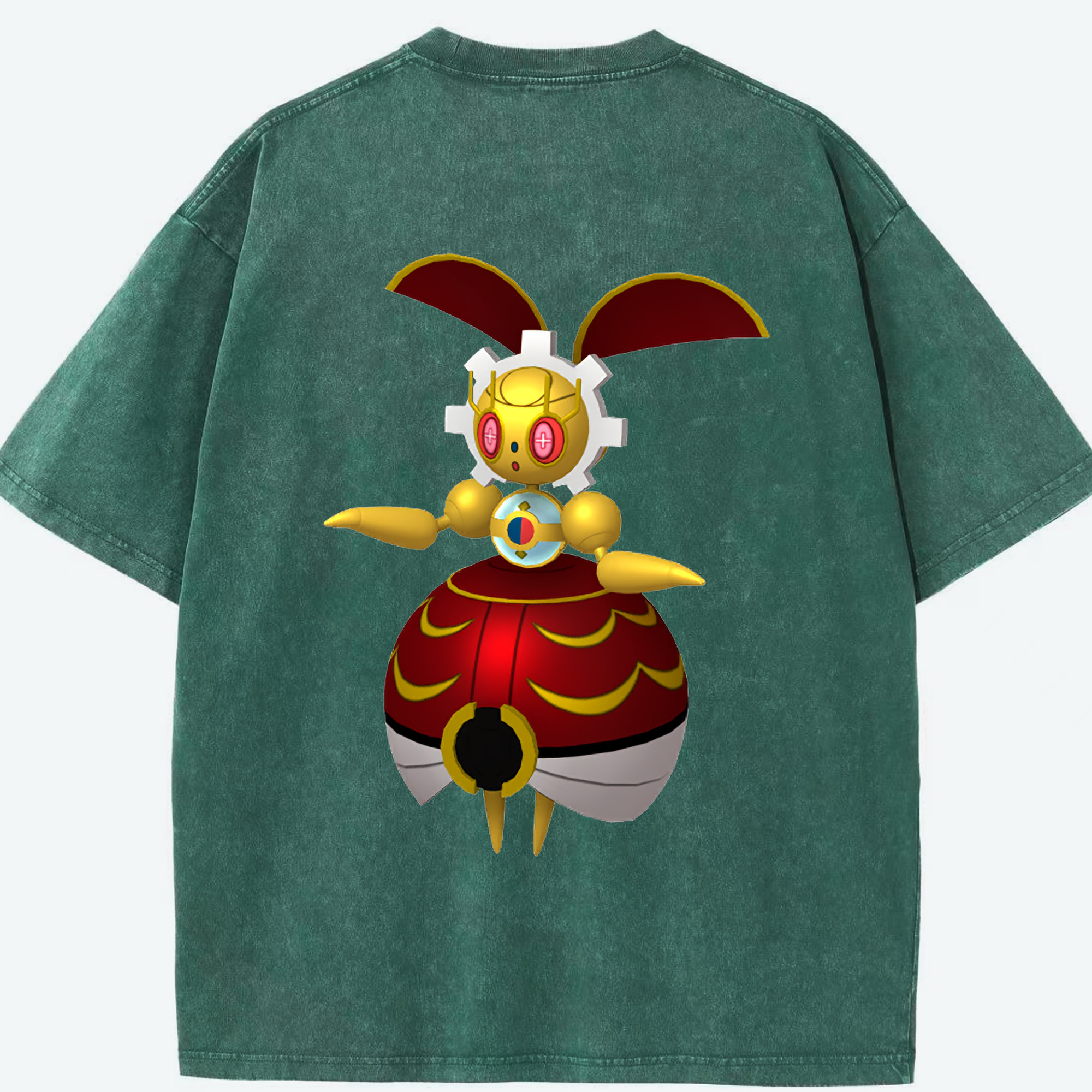 （画像用） ポケットモンスター Pokémon 綿100% ヴィンテージ風 半袖Tシャツ（背面プリント）